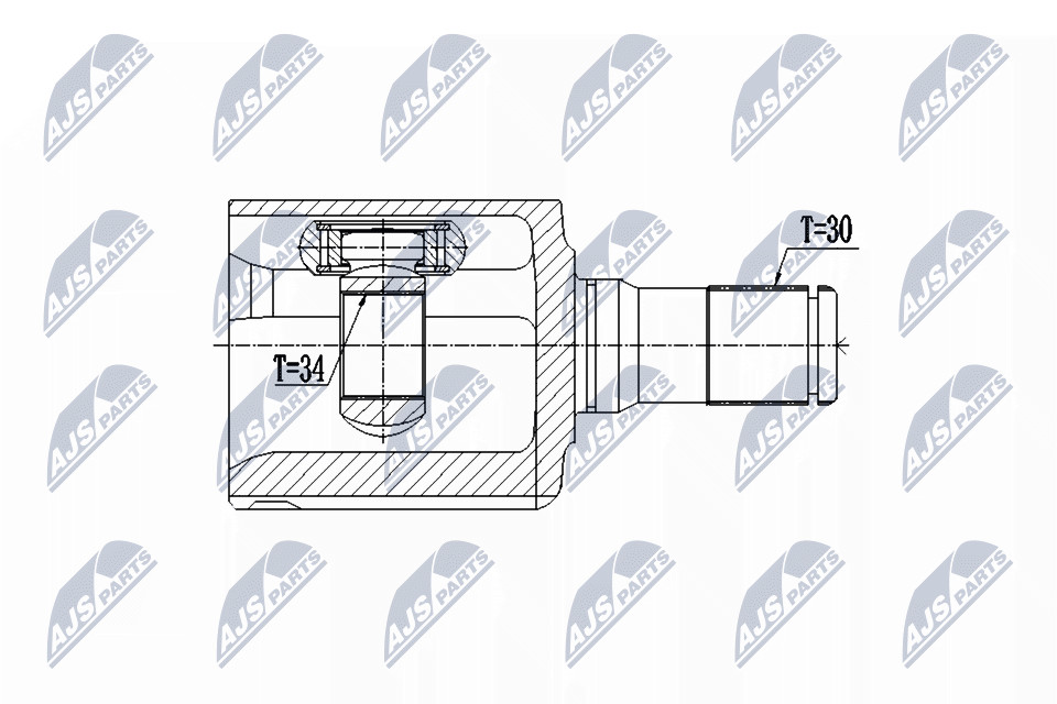 N.T.Y. NPW-CH-043.NTY Joint Kit, drive shaft for FIAT,JEEP