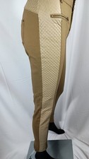 REGULAR XL XXL XXXL PANTS CAMEL TAN SLIM FIT JEGGINGS FAUX SIDE RIBBED LEATHER