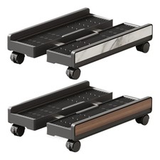 CPU Stand Adjustable Portable Shelf with Brake Wheels CPU Cart
