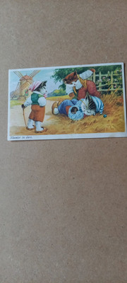 CPA ILLUSTRATOR KATZE MÜLLER DU SCHLÄFST