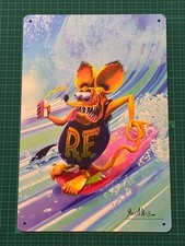 Tin Sign-BC0G Rat Fink Rat Fink SURF Longboard