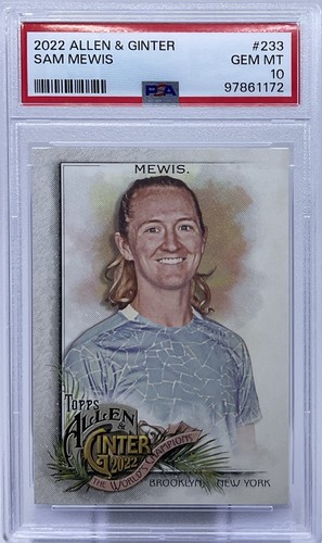 Samantha Mewis PSA 10 - USA Soccer - 2022 Topps Allen & Ginter - Rare, Pop. 2 - Picture 1 of 8