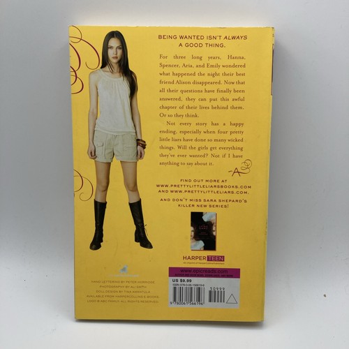 Pretty Little Liars Novel Hardcover Wanted Sara Shepard - Picture 2 of 9