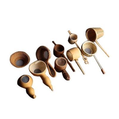 Japanese-style Tea Ceremony Bamboo wooden Tea Filter Mesh Tea Infuser Reusa-lk