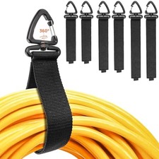 Heavy-Duty Storage Straps Assorted 6 Pack - Extension Cord Organizer, Cable