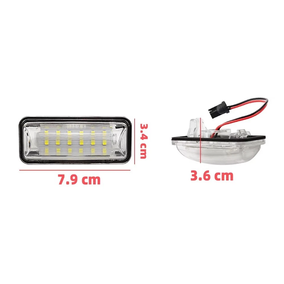 LED License Number Plate Light white For Subaru BRZ Impreza GR Legacy XV GT 86 C - Image 3 of 4