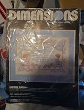 Dimensions Stamped Cross Stitch Kit Bedtime Blessing 3093 Linda Gillum 1988