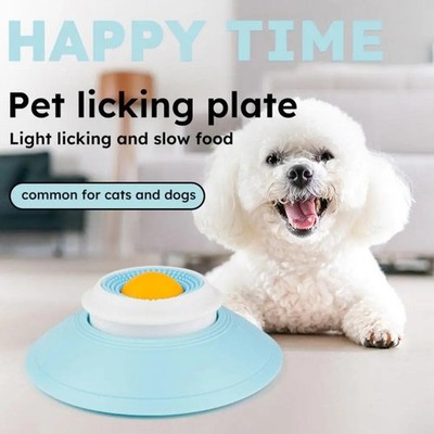 Pet Lick Bowl for Dogs Cats, Liquid Food Slow Feeder Lick Mats, Licks Roll Ball