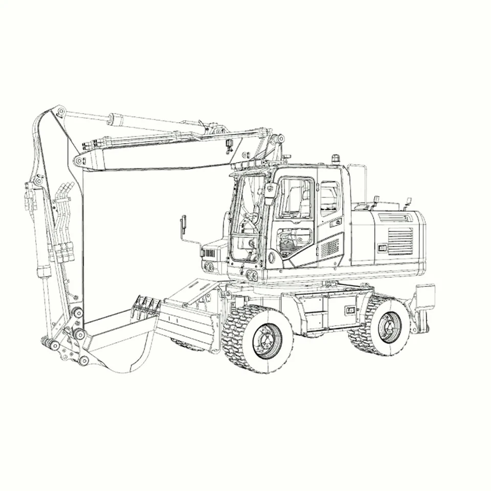 PW180 98% Metal 1/12 RC Hydraulic Excavator Digger 10CH Valve Model Pump Motor - Image 4 of 4