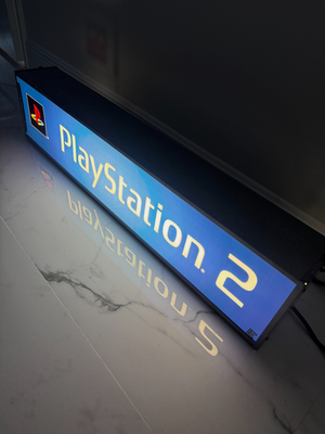 Sony PlayStation 2 Retail Lighted Sign Authentic Display Gamestop