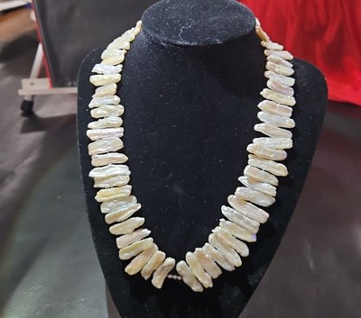 Biwa Pearl Necklace