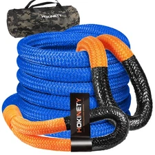 Kinetic Recovery Tow Rope: 1.26" x 30ft 55000LBS Snatch Strap Heavy Duty Offroad