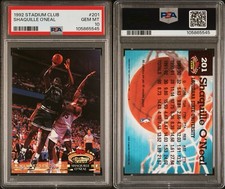 1992-93 Topps Stadium Club #201 Shaquille O’Neal Magic RC Rookie HOF PSA 10