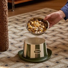 Interesting Hat Shapes Stainless Steel Prevent Ants Cat Feeding Watering Bowl
