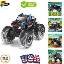 1:16 Amphibious Monster Truck All Terrain Remote Control Car Toys Waterproo...