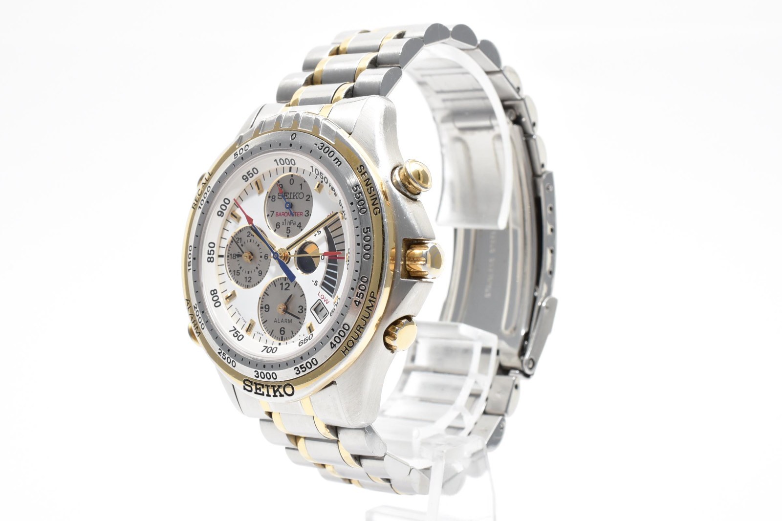 [EXC+5] Vintage 1993 SEIKO CRUSINGMASTER 7K36-6A00 Quartz Men's Watch from JAPAN image 3