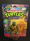 Vintage 1988 Playmates Teenage Mutant Ninja Turtles Leonardo 10 Back MOC TMNT
