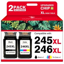 PG-245XL CL-246XL Ink Cartridge Compatible for Canon PIXMA MG2522 MG2520 TS3120
