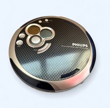 Philips 2004 Discman Navy Blue Gray AX5319/17 With Headphones/remote Tested