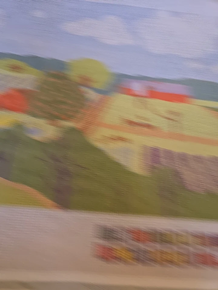 Needlepoint Canvas Vintage Dritz Scovill 1970's Country Scene Barn Red Farm  - Image 4 of 4