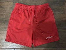 RARE AIME LEON DORE ALD RED UNIFORM MESH BASKETBALL SHORTS SZ M MEDIUM