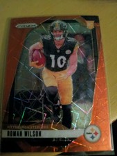 2024 Panini Prizm #384 Roman Wilson Orange Disco Prizm