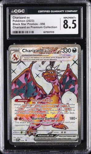2023 POKEMON SVP EN-SV BLACK STAR PROMO #056 CHARIZARD EX CGC 8.5