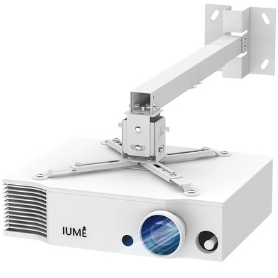 White Projector Mount, Extending Wall Ceiling Projection Bracket Height Adjus...