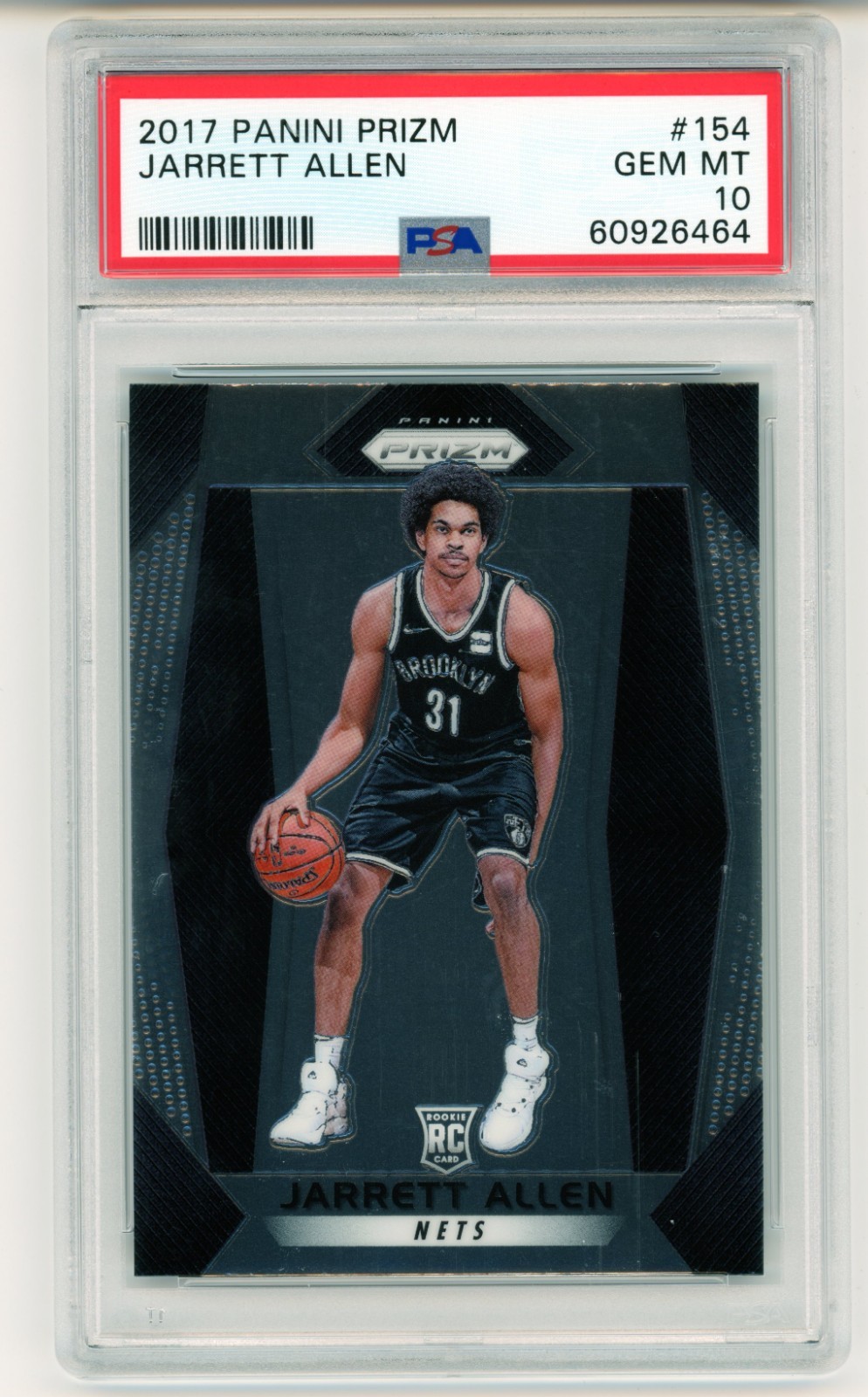2017-18 JARRETT ALLEN Panini Prizm  #154 PSA 10 GEM MT Rookie RC