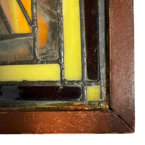 Vintage Stained Glass Open And Closed Hanging Door Signs Colorful Handmade 17" - Picture 12 of 15