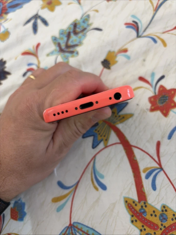 Apple iPhone 5C 8gb A1532 iOS 8 !!! Rosso Corallo Red Pink 3994 - Immagine 3 di 4