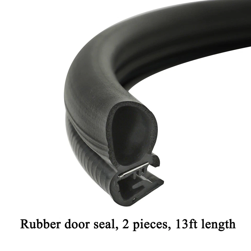 Juego de sellos resistentes a la intemperie de fieltros de barrido de ventana de puerta delantera para camioneta GMC para Chevy Foto 3 de 4