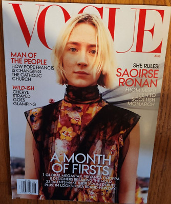 SAOIRSE RONAN August 2018 VOGUE Magazin CHERYL STREYED PAPST FRANZISKUS