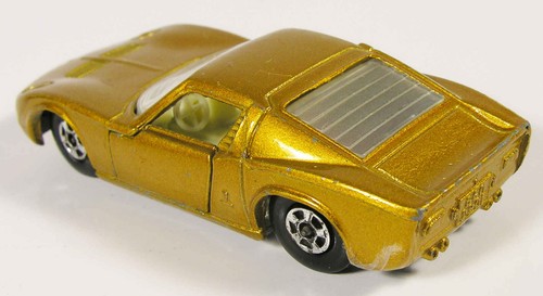 MATCHBOX 33 LAMBORGHINI MIURA NARROW WHEELS UB LESNEY SUPERFAST ENGLAND NM - 第 4/5 張圖片