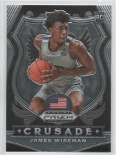 2020-21 Panini Prizm Draft Picks #82 James Wiseman GOLDEN STATE WARRIORS RC 25