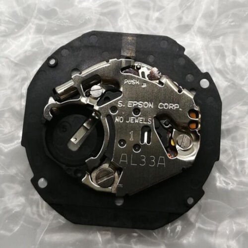 Replacement AL33A Dual Calendar Quartz Watch Movement Watch Repair Parts #BM - Photo 1 sur 2