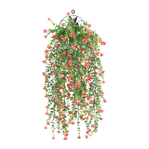 Artificial Flowers Hanging Basket With Bougainvillea Silk Vine Flowers For Outd - Picture 11 of 20