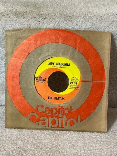 The Beatles 1968 Lady Madonna / The Inner Light 45 RPM