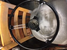 Austin Healey 17 Banjo Orig Black Steering Wheel