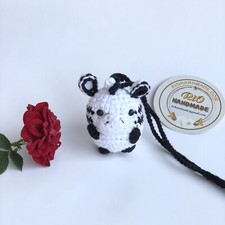 Crochet Zebra Car Charm-car Accessories
