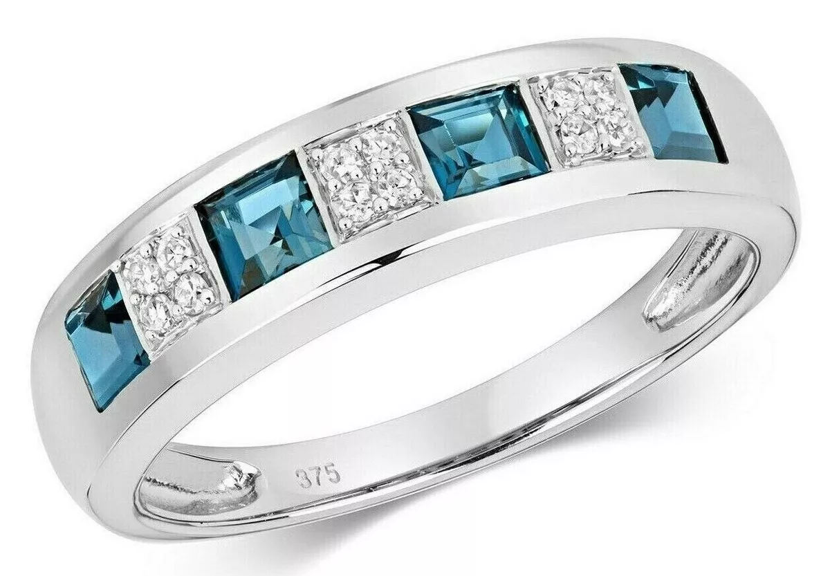 London blue topaz eternity ring store