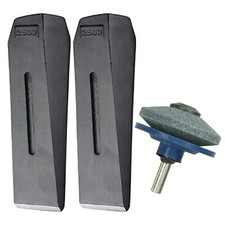 Log Splitter Blade Sharpener 2.5KG 10" Wood Splitting Timber Chisel Wedge Kit