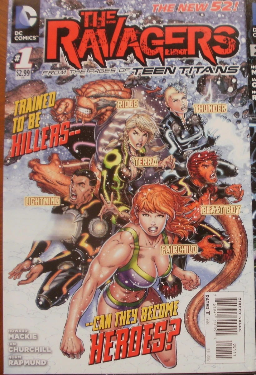 NM- DC New 52 Comic: THE RAVAGERS #1 (2012) Fairchild Terra Thunder Beast  Boy | eBay