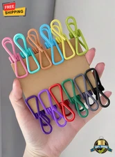 Random Color Stainless Steel Sealing Clips for Food Storage, 20 pcs Portable Set
