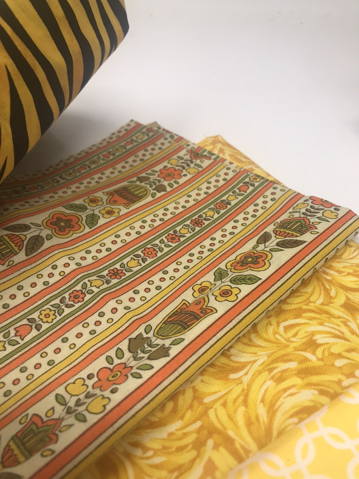 Lot of Yellow Quilt Fabric Remnants Cotton Sewing Material F46 eBay