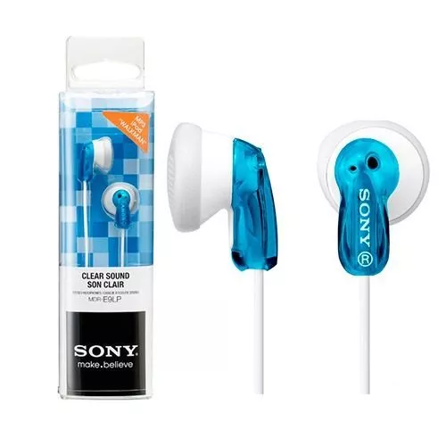 Auriculares boton Sony MDR-E9 azul Cascos Headphones calidad/precio  auricular