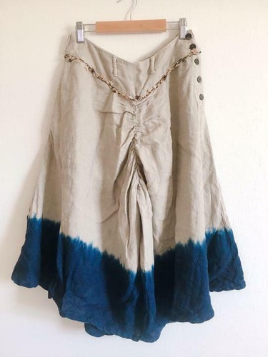 KAPITAL Aizen linen gaucho pants
