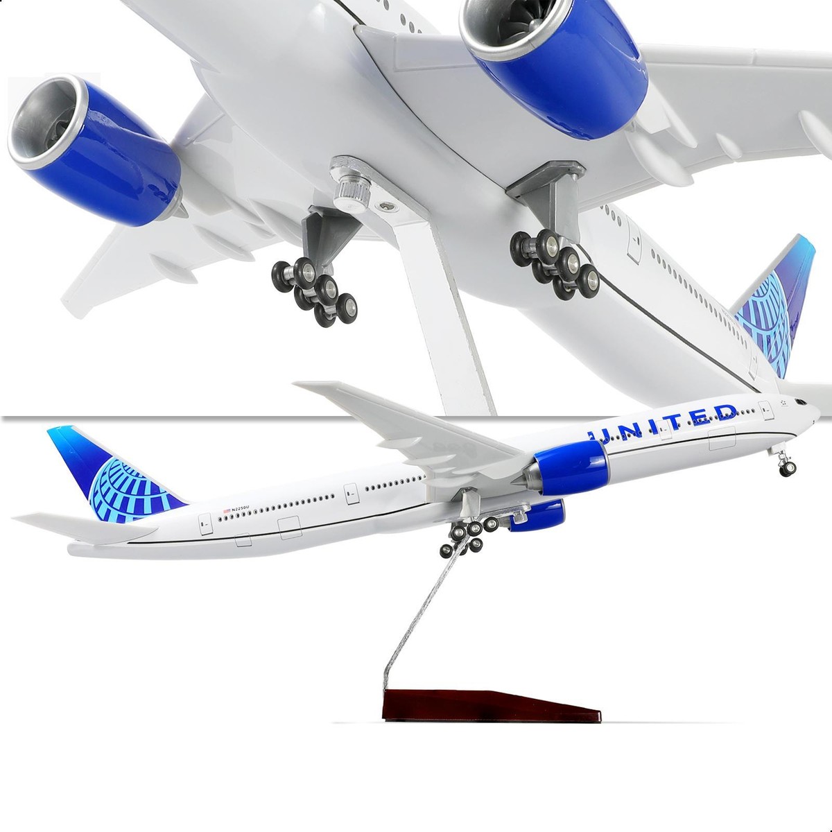United B777-300 　1/150スケール Amazon.com: QIYUMOKE 1/150 Boeing 777-300ER United 18.5