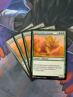 Quakestrider Ceratops x 4 | 7% Off 2+ | Foundations | NM | MTG