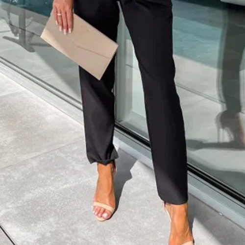 Mono de mujer de manga corta mono verano de una pieza mameluco traje pantalón con cinturón DE* - Imagen 9 de 19